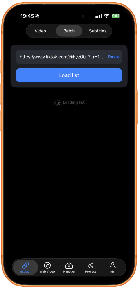 等待 Loading list 完成